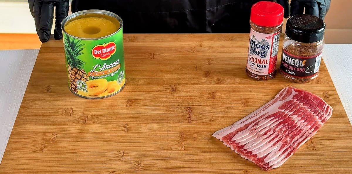 Ingredienti ananas e bacon