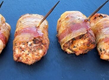 Bocconcini di Pollo Avvolti nella Pancetta: i bacon wrapped chicken bites al bbq